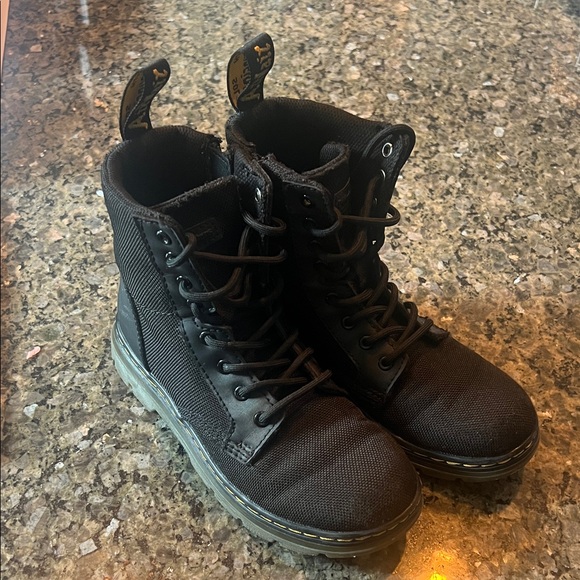 Dr. Martens Black Combs J boots canvas Kids Boots - Picture 1 of 16